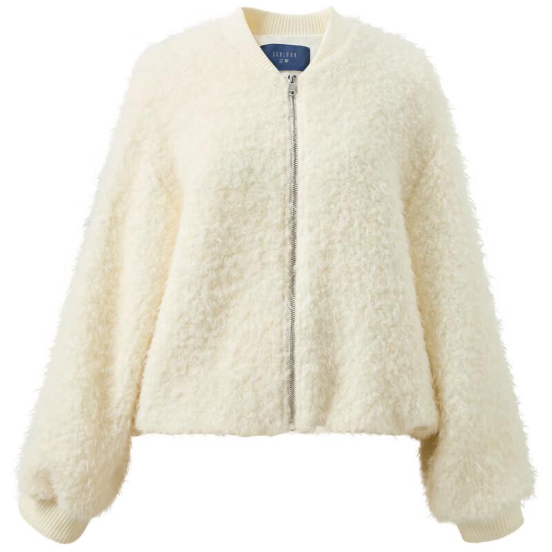 Sancai Damen Winter 2025 Lockerer Wollmischung Freizeitmantel