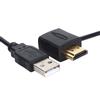 HDMI Male To HDMI Female Adapter Connector   50cm USB 2.0 Charger Power Supply Cable HDMI cable