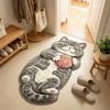 Anti-fouling Cat-Shaped Area Rug Non-Slip Cartoon Carpet Cute Home Decor Carpet  Living Rooms