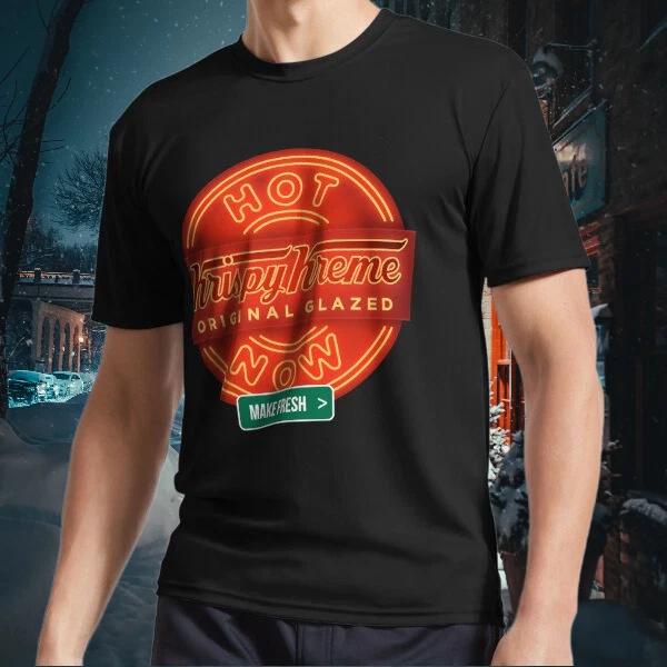 Men s and Women s T-shirts Circular Krispy Kreme S