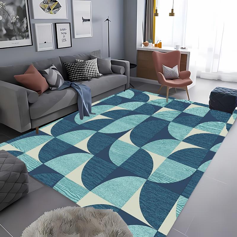 Creative Geometry Carpet for Living Room Bathroom Non Slip Mat Kitchen Balcony Doormats Bedroom Corridor Entrance Decorative Rug
