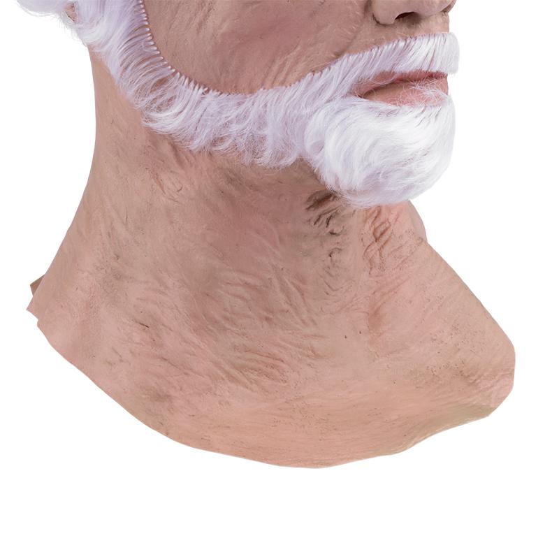 1 kus Halloweenská dekorace Pánská maska na celou hlavu Realistická silikonová maska dědečka Simulační potřeby Párty Cosplay rekvizity