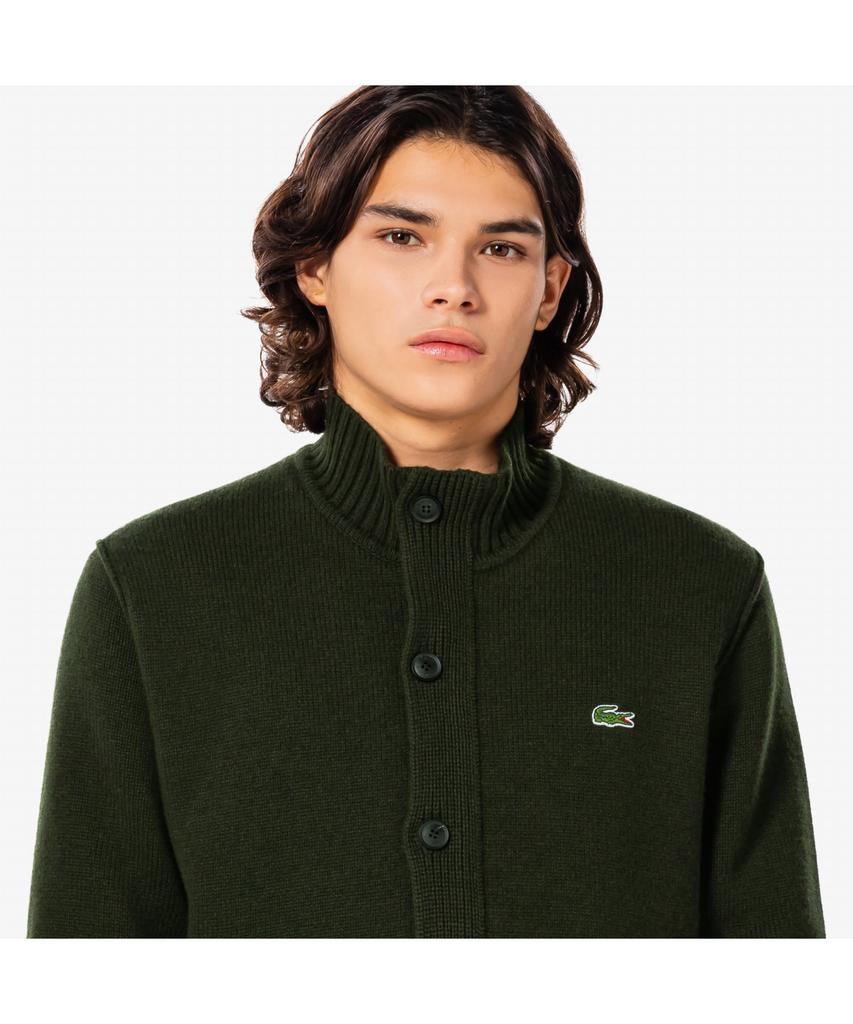 Lacoste Men'S Button-Up Windproof High-Neck Cardigan Ah801E-55N L7A