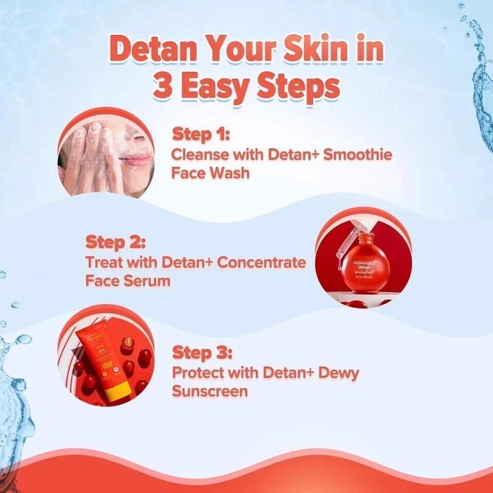 Aqualogica Detan Smoothie Face Wash For All Skin Types 100ml