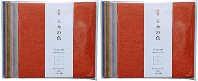 Washi Japanese Colors A Combination Inspired by the Kimono 12 5 Sheets 60 Sheets Total Origami - Twelve-layered (junihitoe) - Colors, Each, (2 Books,