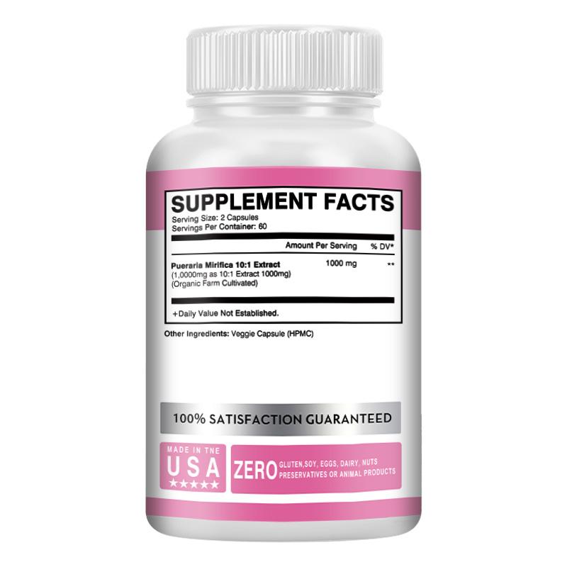 GREVIP Pueraria Mirifica Supplement, Containing a 10:1 Concentrated Extract, All-natural, Immune Support.