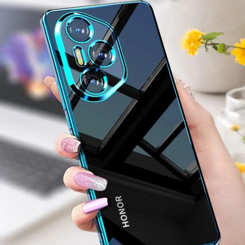 Verchromter Rahmen Weiche Hülle für Honor 400 Pro 400lite Stoßfest Galvanisiertes Silikon TPU Bumper Handy Rückseite für Honor400