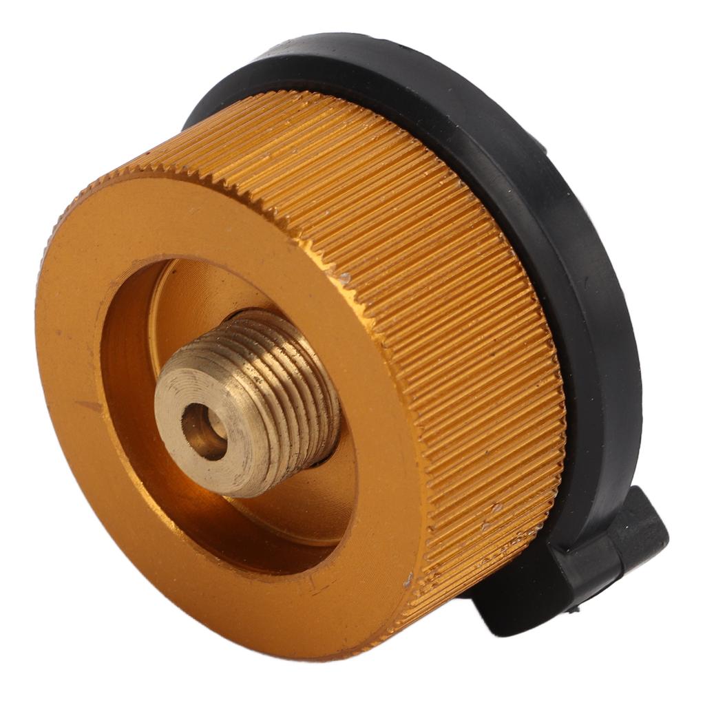 2Pcs Outdoor Camping Furnace Stove Adapter Gas Tank Converter with Self Closing Function