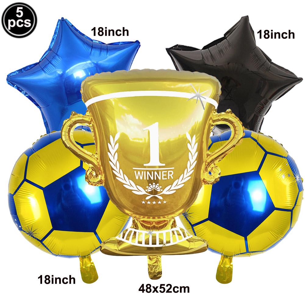 Standing Soccer Foil Balloon Kids Football Theme Birthday Party Baby Shower Decor Football Club Decor Supplies Boys Gifts