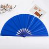 2Pcs Solid Color Folding Fan Kung Fu Stage Dance Performance Large Handheld Fan Portable Lightweight Summer Cooling Fan Decoration Party Accessories