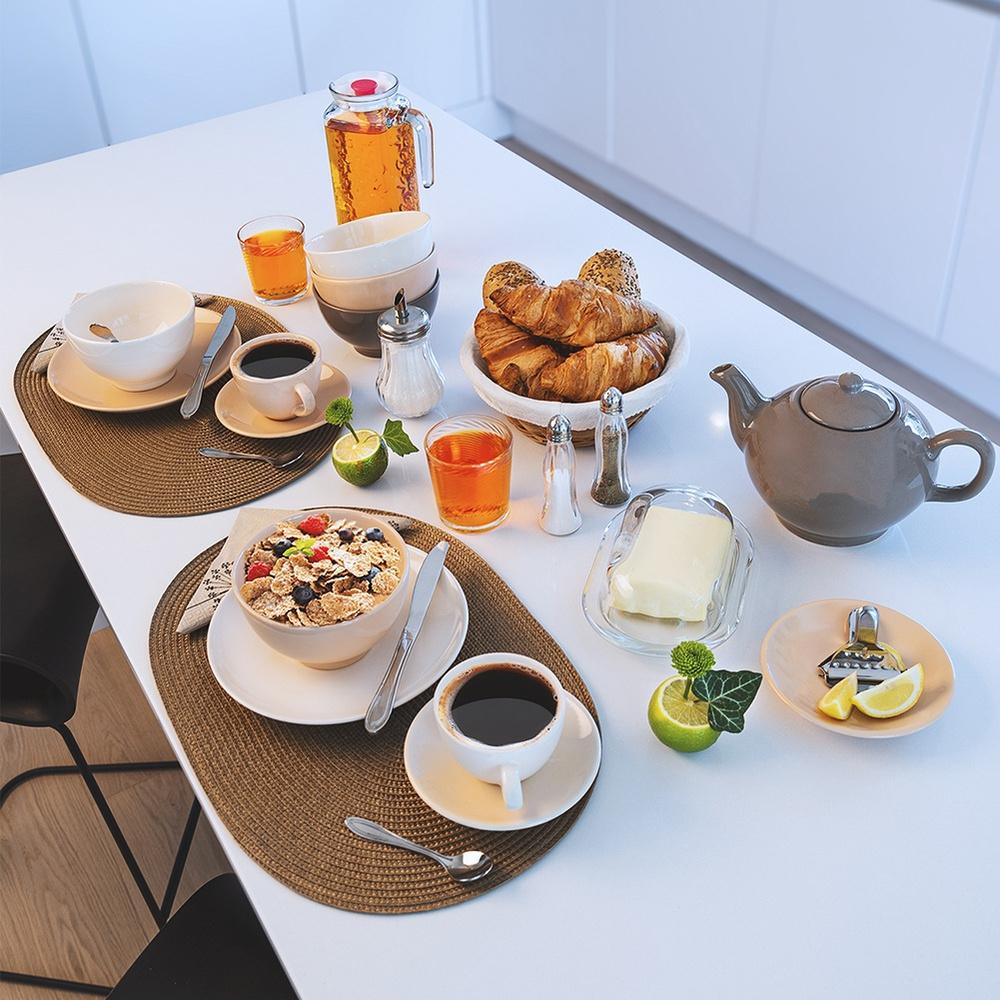 6x Steel Espresso Coffee Spoons Small Spoon Set