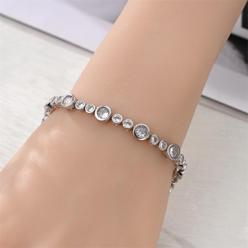 Original 925 Silver Starry Sky Bubble Bracelet For Women Fine Anniversary Valentine's Day Jewelry Gifts