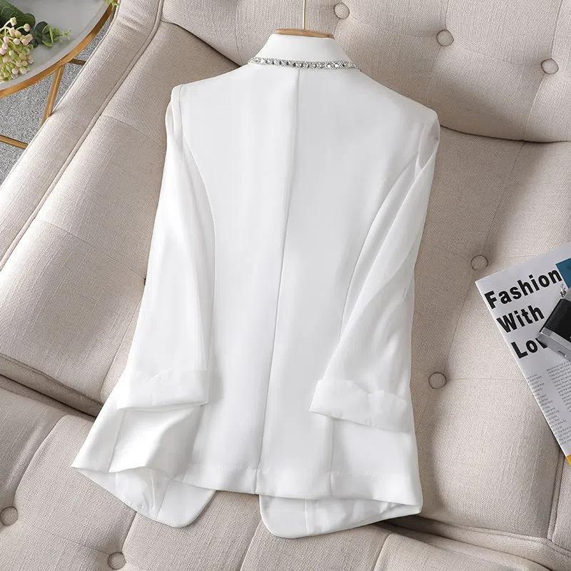 Trajes de diamantes Chaquetas de manga tres cuartos de primavera y verano Trajes casuales de moda