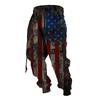 Men's Printed Casual Sports Pants Men's Fashion Lace-Up Fleece Sports Pants