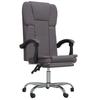 VidaXL Fauteuil Inclinable de Bureau Siège Inclinable Chaise d'Ordinateur Dossier et Repose-pied Réglables Meuble de Bureau 349621