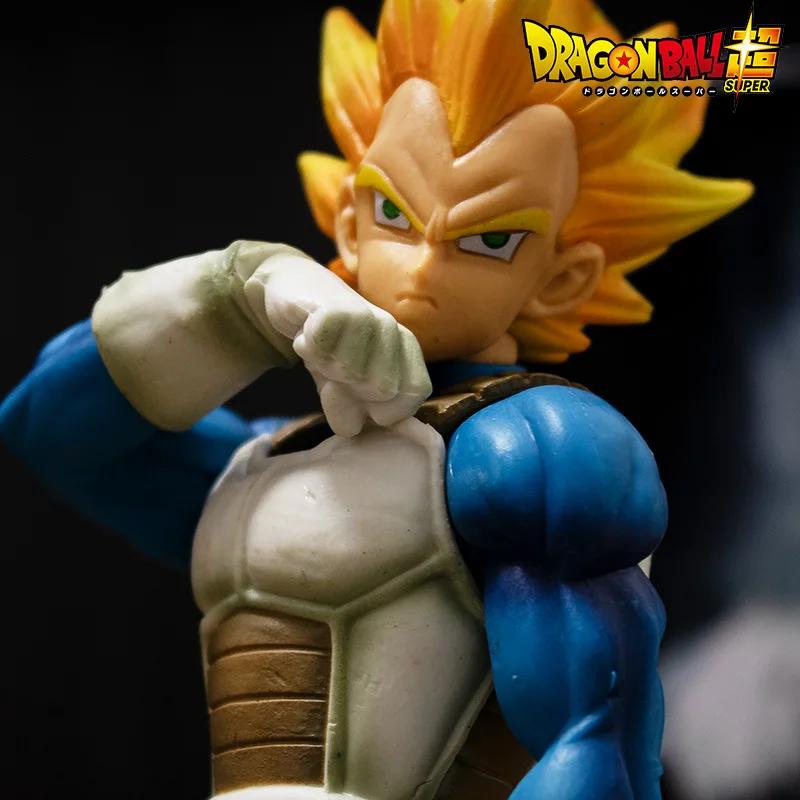 Bandai Dragon Ball 22cm Son Goku Vegeta Figure Super Saiyan Figure Anime Collectible Figurines for Kids DBZ Action Figure Model