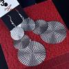 Vogue Lady Elegant Multi-Layer Round Long Drop Dangle Hook Earrings Jewelry Gift