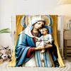 Religious Madonna Child Throw Blanket  Printed Blanket for Living Room Bed Couch lunch break Soft Cozy Blanket for Friend's festival Gift