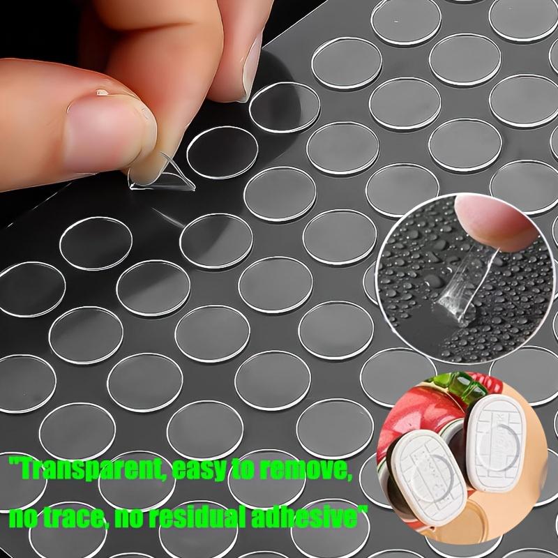100 200 1100 Pcs 10mm Round Fully Transparent Double-Sided Adhesive Dots for Crafts Home Decor Balloon Party Setup