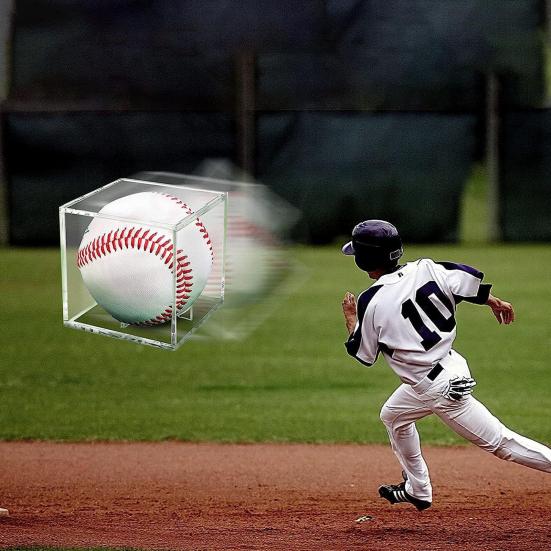 1/3/6 ks Vitrína na baseballové míče Průhledný design Prachotěsná UV ochrana Akrylový držák na baseballové míče Zobrazovací box