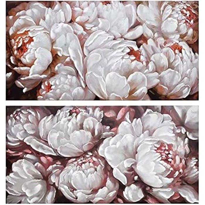 Tableau Fleurs - DKD Home Decor - 120 X 60 Cm - 2 Pièces - Multicolore - Contemporain