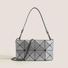 Mini Borsa a Tracolla a Catena Rete Diamante Donna Stile Street Piccola Quadrata per Uso Quotidiano