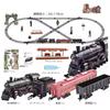 Zmart Klassischer Elektrischer Eisenbahnzug Dampflokomotive Lichter und Geräusche Aktiviert durch Hinzufügen von Wasser Elektrisches Eisenbahnmodell Dampflokomotive Eisenbahnset