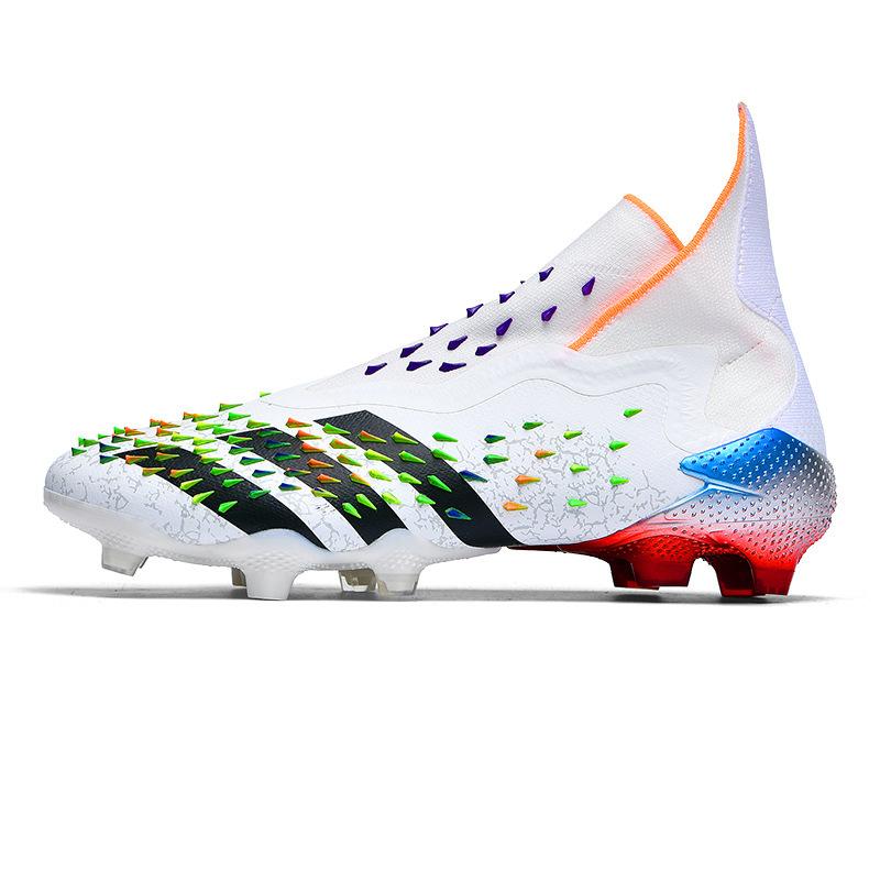 High-Top Football Shoes Fg Nails Artificial Turf Boys And Girls Teenagers Students Competition Training Sports Shoes