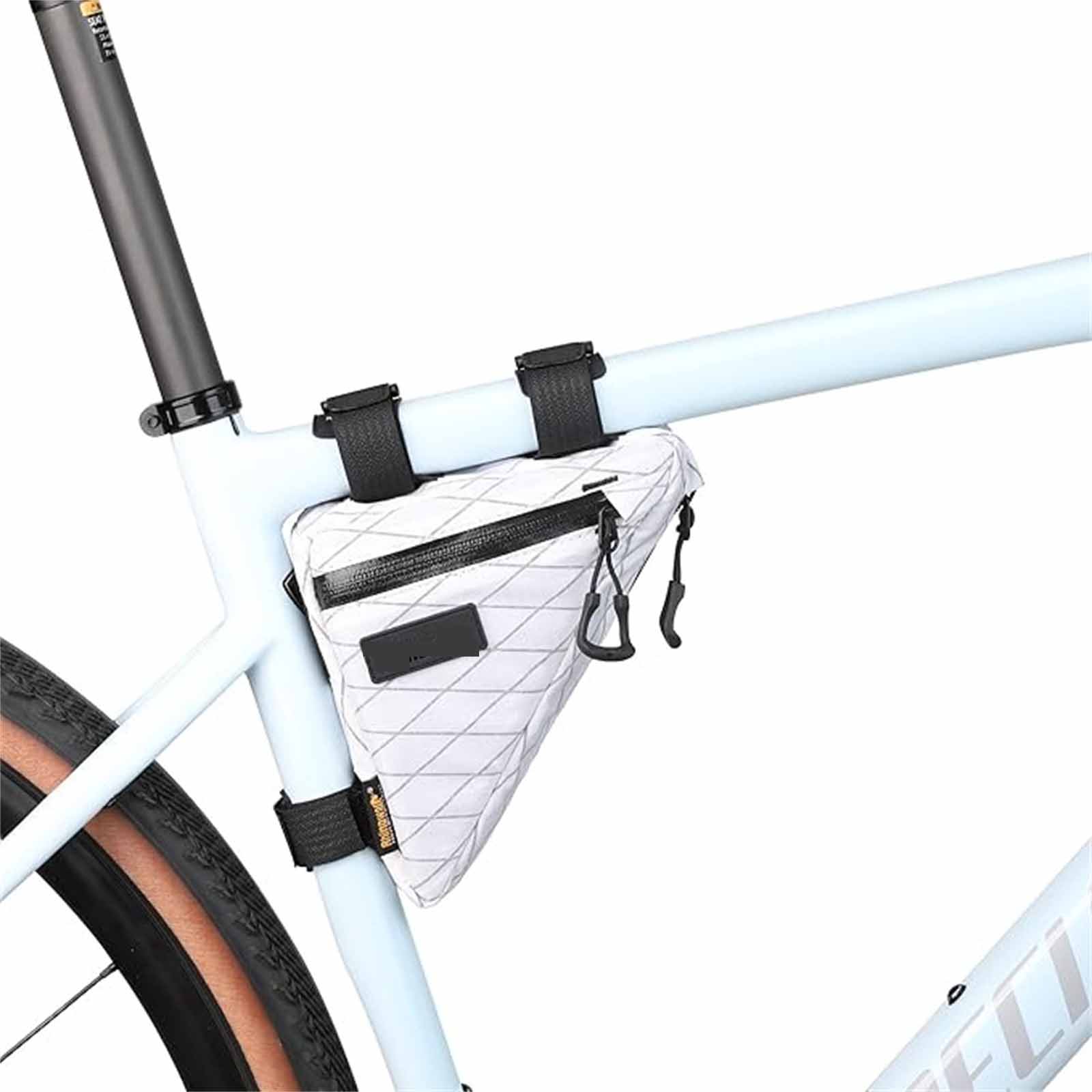 

Rear Saddle Bag – Triangular Tube Bag, Large-Capacity Riding Gear for Road Bikes One Size белый