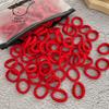 50Pcs Women S Seamless Thumb Ring Hair Ties Bagged Ponytail Holders With Compact Elastic Bands For Diy Simple Fashion Hair Cord