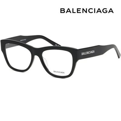 Balenciaga Eyeglass Frames BB0309O 001 Horn-rimmed Black Square Fashion