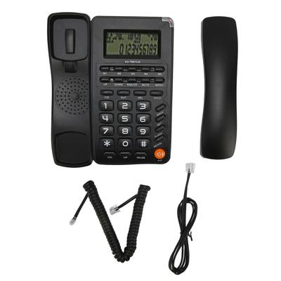 Corded Phone Wired Phone Big Button Landline Telephone for Household Office Hotel Elderly Black