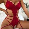Hot Sexy Pajamas One-piece Lingerie Lace Bra Set Erotic Lingerie Temptation Bodysuit Sleepwear for Women Sexi Costumes