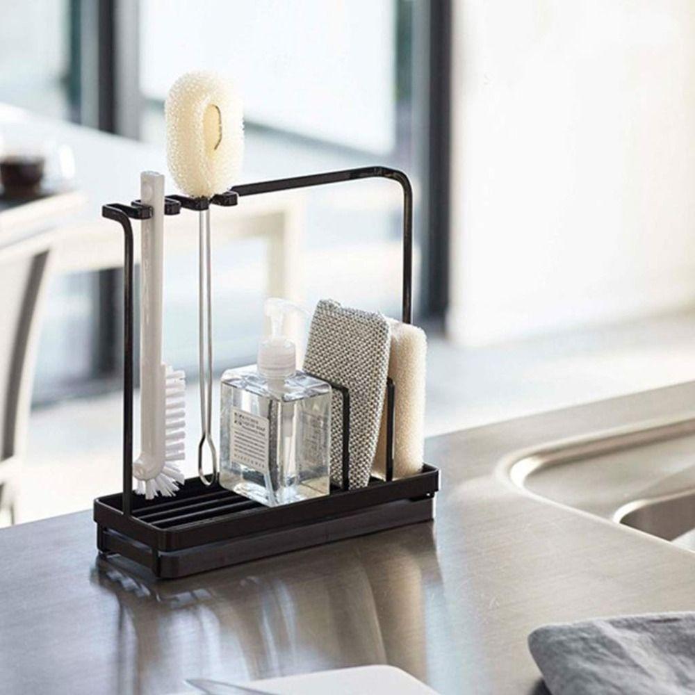 Portable Kitchen Dishcloth Drain Rack Steel Scouring Pad Storage Rack  Kitchen Utensil