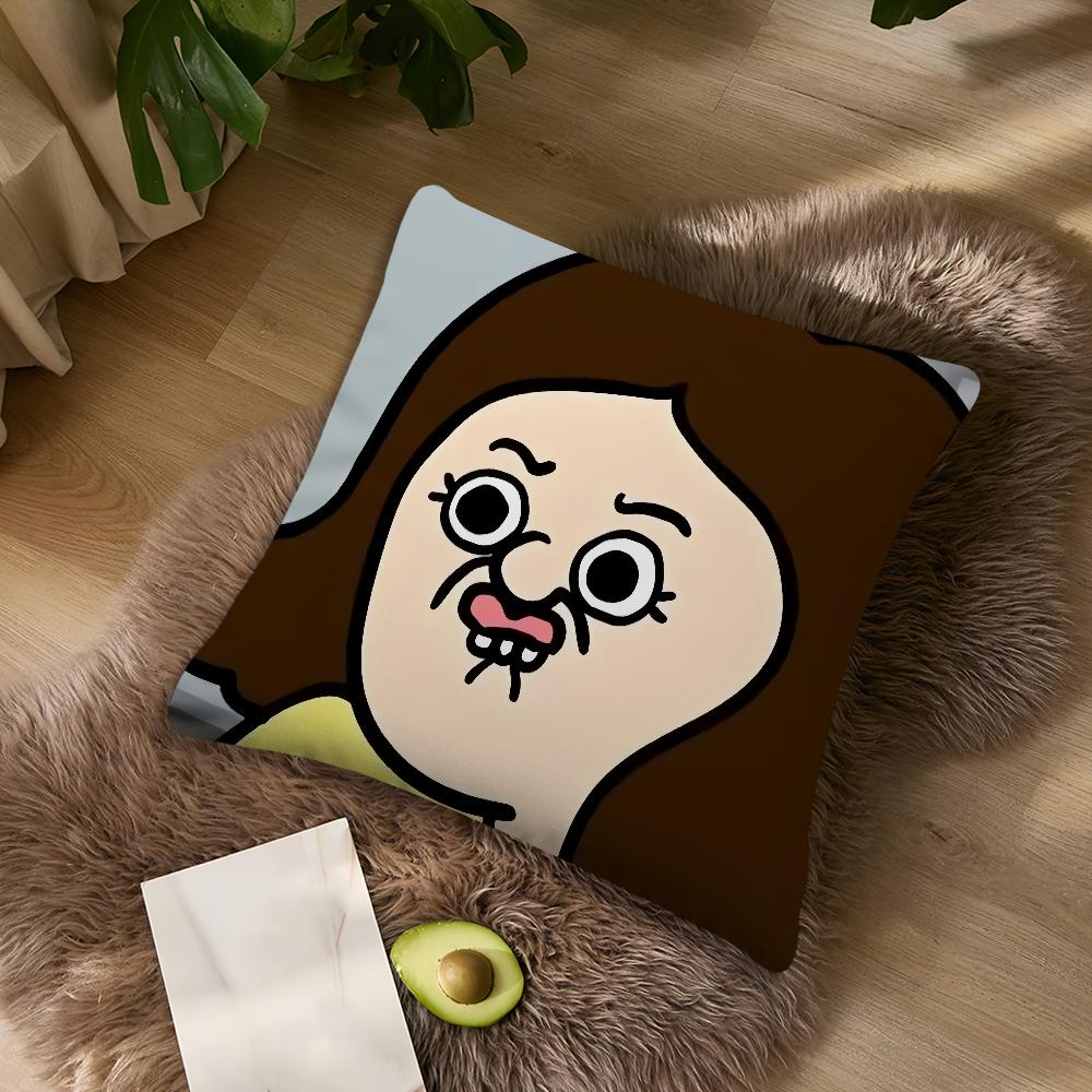 Lustige Bbangbbangs Tagebuch Cartoon Kissen Für Schlafzimmer Auto Café Raum Weich und Wohnzimmer Sofa Dekorative Kissenbezug Hülle