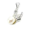 Les Trésors De Lily [C4695] - Silberanhänger 'Pearl Câline' Weiß