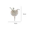 Crystal Girl Gift Clothing Accessories Korean style Ballet Girl Brooch Ballerina Pin Women's Brooch