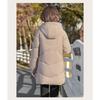 Winter Cotton Padded Jacket Hooded Fleece Thick Parkas Warm Loose Long Overcoat Middle Aged  Coat