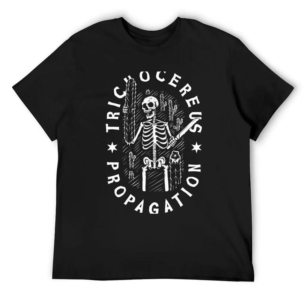 Tricho Propagation Sketch T-Shirt Man t-shirt for a boy summer tops oversizeds mens t shirts