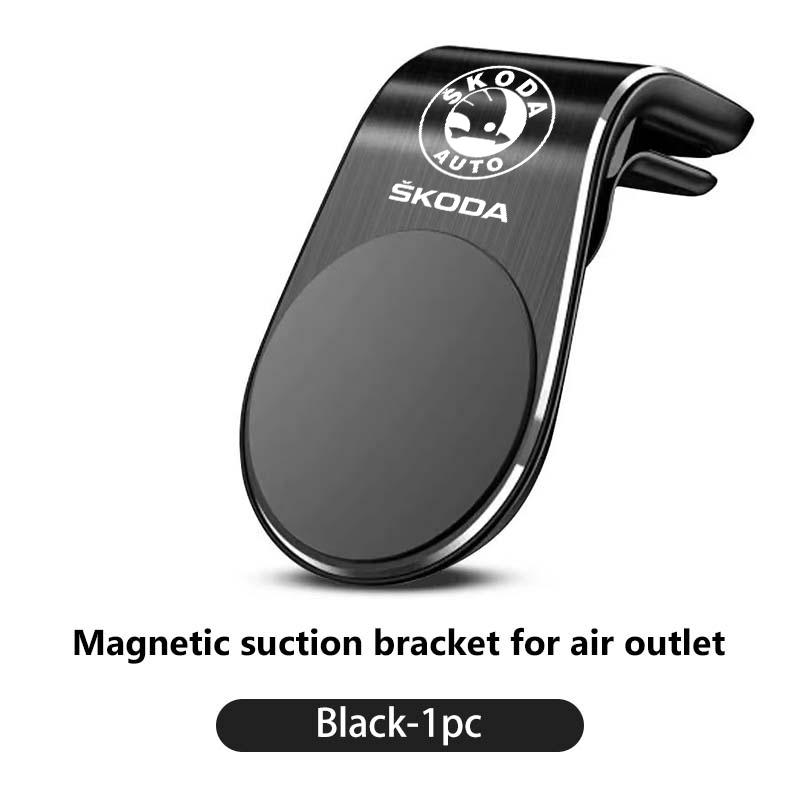 Car Styling Phone Holder Air Vent Mobile Support Magnetic Cell phone Support For Skoda Octavia Superb RAPID FABIA KAMIQ KAROQ ahb422