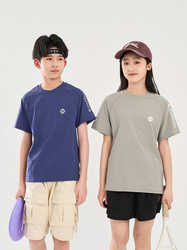 Kinder Kurzarm-T-Shirt Schnelltrocknend - Atmungsaktives, Locker geschnittenes Sommeroberteil für Mädchen und Jungen