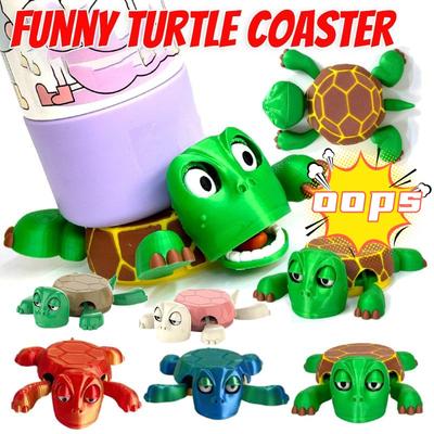Creative Turtle Coaster Cute Frightened Turtle Funny Cup Mat Kettle Tea Coaster Tableware Anti-scald Table Ornaments Gift