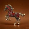 Luxury Strong Horse Brooches For Women Unisex 4-Color Elegant Enamel Animal Year Of The Horse Brooch Pins Gifts