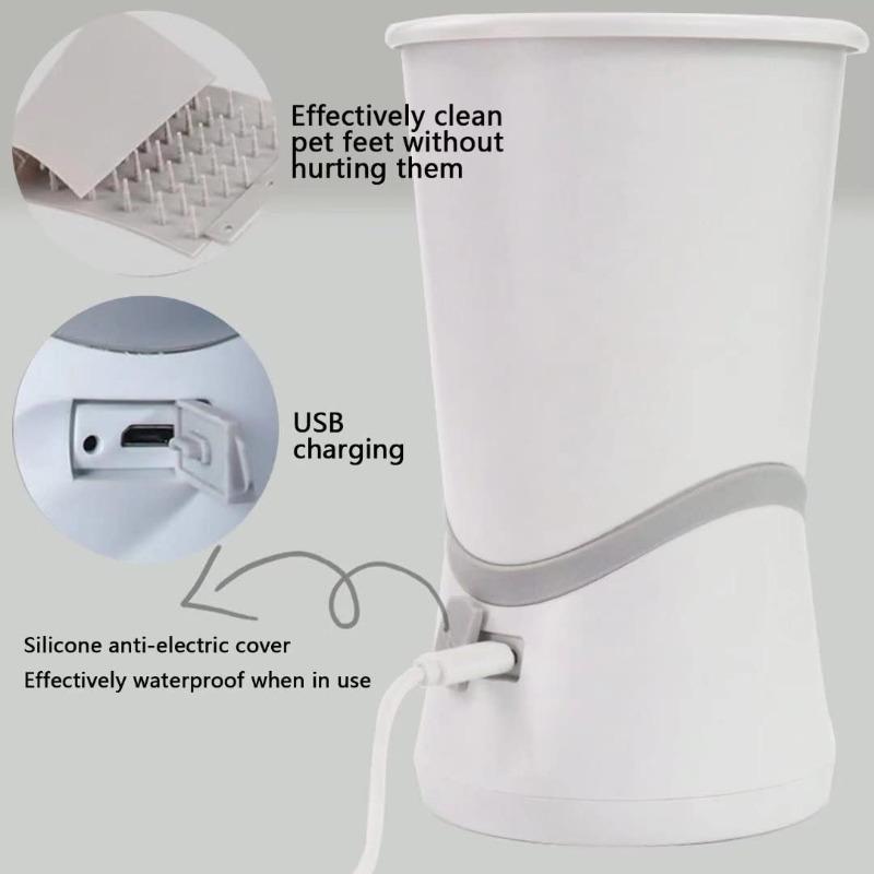 Electric Pet Feet Washer Automatic Pet Paw Cleaner Portable Quick Low Noise Dog Cat Foot Cleaning Cup for Pets Best Seller