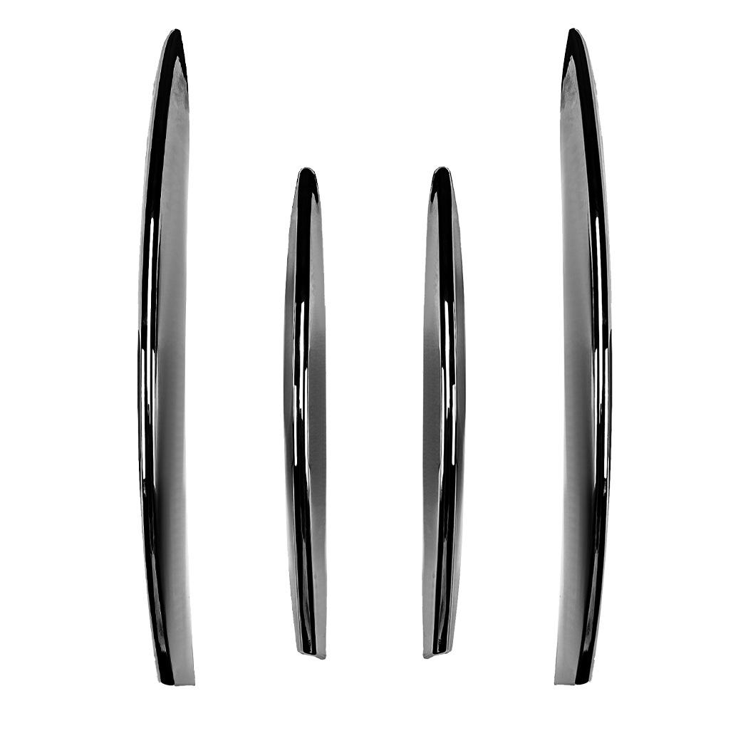 

Car Front Fog Lamp Strip Air Intake Grille Slats Trim Cover For Mercedes-Benz CLA-Class C118 X118 Late AMG 2023-2024 серебряный