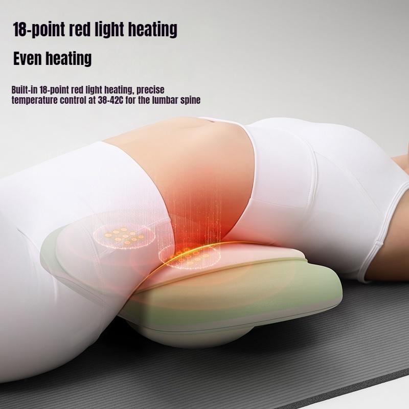 Waist Airbag Massager Hot Compress Vibration Pulse Relieves Back Pain Home Lumbar Massager