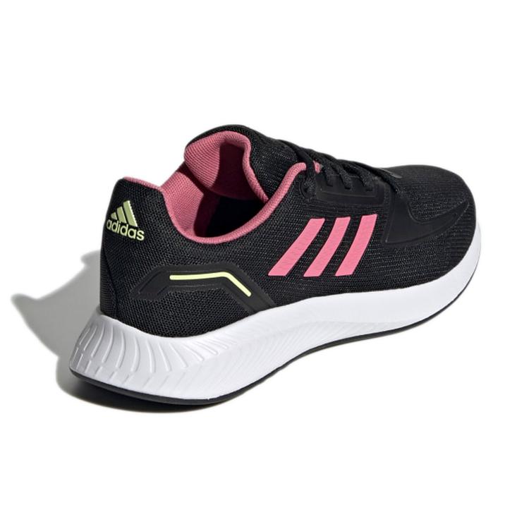 Adidas Runfalcon 2.0 Comfortable Abrasion Resistant Breathable Low top Kids' Running Shoes Black Pink Kids' GZ7420
