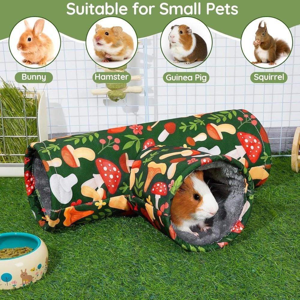 Warm Guinea Pig Tunnel House Thickened Pet Collapsible Tube Toy  Playtime Activity
