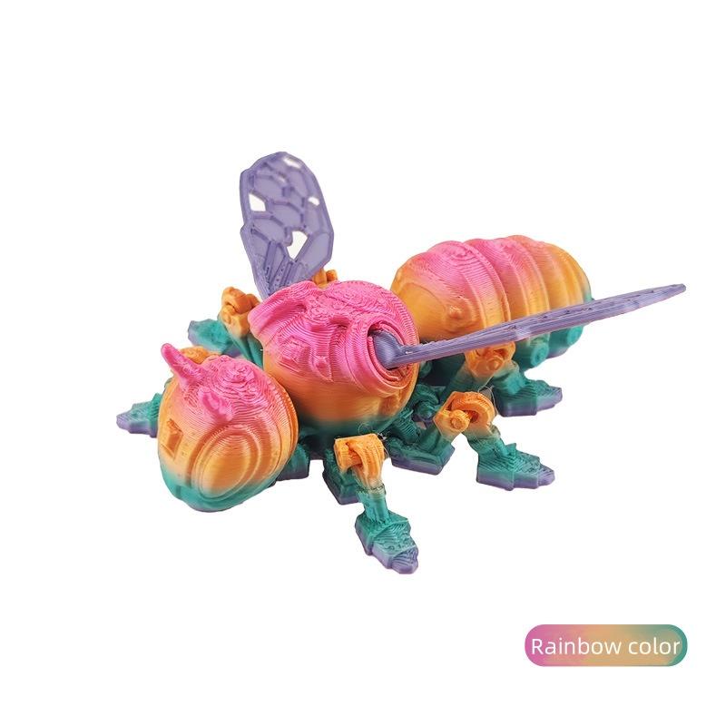 

Творческий дом 3D печать Cyber Bee Реалистичный крутой декор Изделия ручной работы Съемные подарочные украшения ручной работы