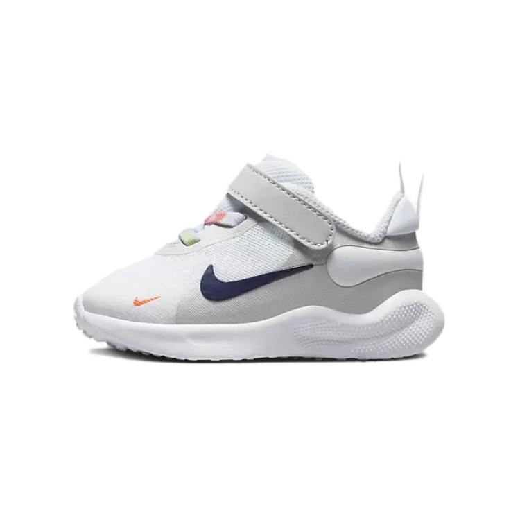 Nike Revolution 7 SE TD White Midnight Navy Baby Sneakers Photon-Dust Vapor-Green FN4990-100